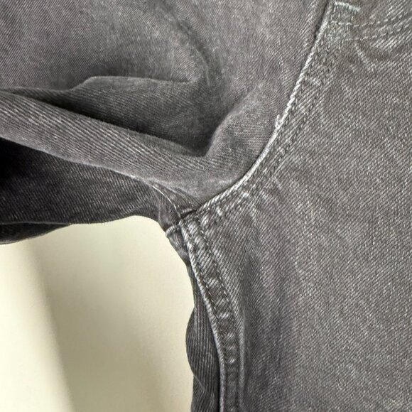 Abercrombie & Fitch The '90s Relaxed Jean High Rise Black Wash Size 33 16L LONG - Picture 4 of 9